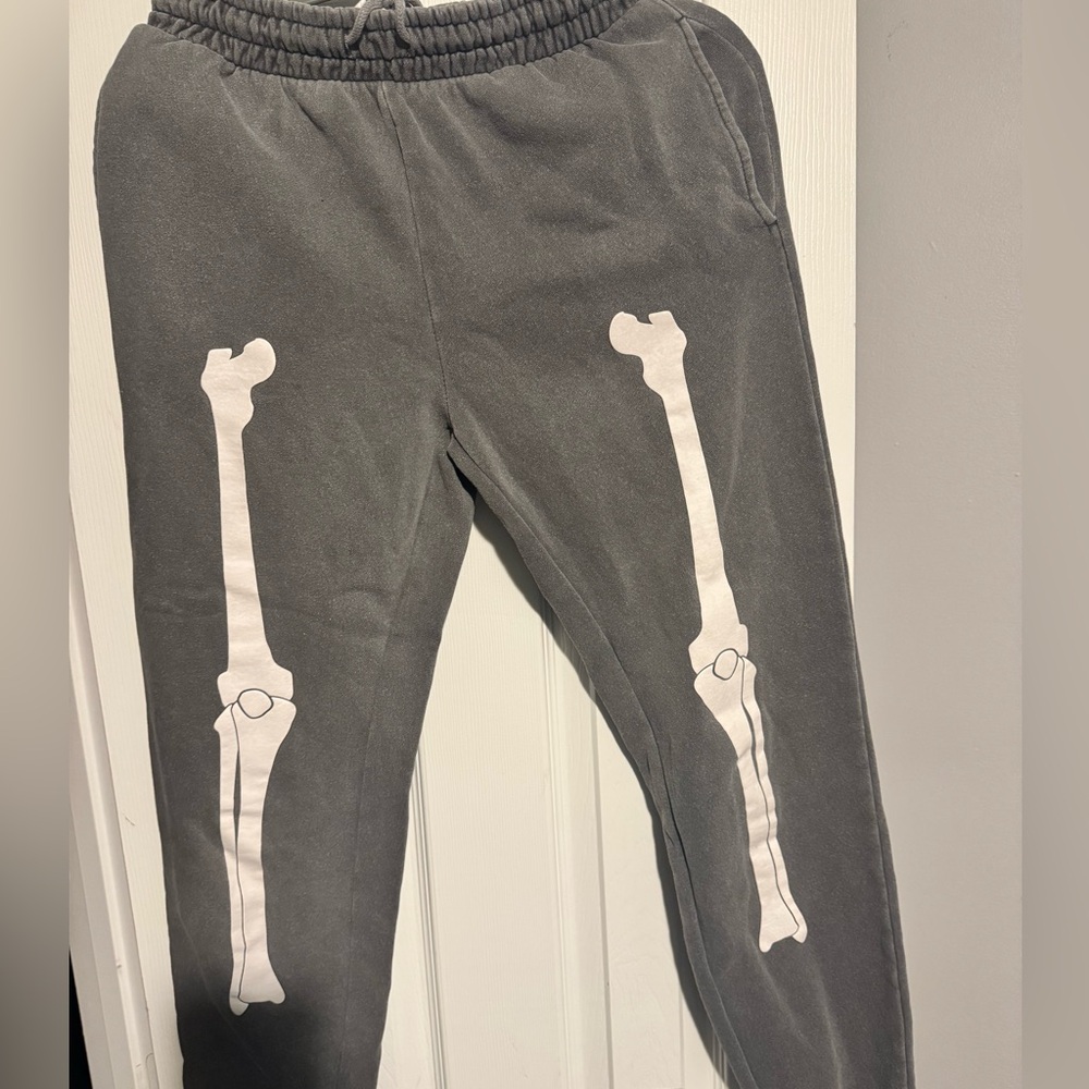 Forever 21 skeleton joggers